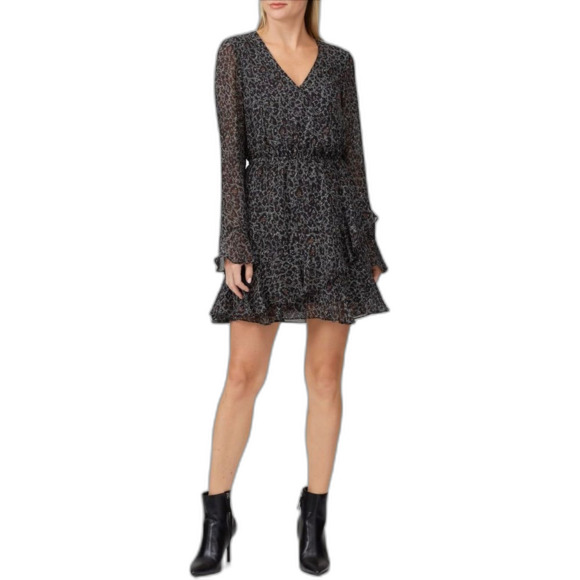 cupcakes & cashmere Dresses & Skirts - Cupcakes and Cashmere - Abstract Floral Dress Faux Wrap - size MT